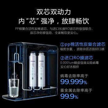 飞利浦（PHILIPS）净热一体机原装反渗透滤芯ADD551+原装CP复合滤芯ADD501（适配于ADD6812/ADD6813/6814）