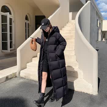 ceyesm长款羽绒服女超长过膝到脚踝2023年新款冬装东北加厚加长特厚