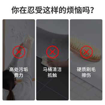 LYNN长柄百洁布清洁刷子 浴缸刷瓷砖刷墙刷台面刷不伤釉面地板刷1只装