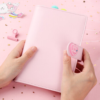 TaTanice 手账本套装 韩国ins可爱活页本网格纸胶带贴纸方格笔记本  16件套