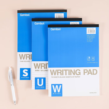 国誉(KOKUYO)草稿本Gambol渡边方格纸笔记本拍纸本草稿纸 B5/70张/1本 5mm方格 WCN-B5-709 国誉(KOKUYO)草稿本Gambol渡边方格纸笔记本拍纸本草稿纸 B5/70张/1本 5mm方格 WCN-B5-709
