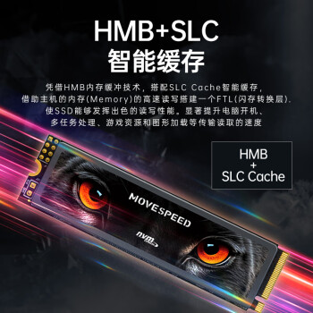 移速（MOVE SPEED) 2TB SSD固态硬盘 M.2接口PCIe 4.0 x4长江存储晶圆 国产TLC颗粒 读速7450MB/s PS5