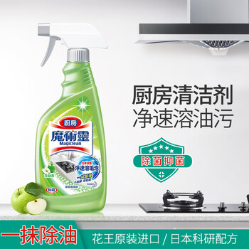 花王（KAO）油污清洁剂 油烟机清洗剂油污净厨房去重油清洁剂 清洁泡沫500ml