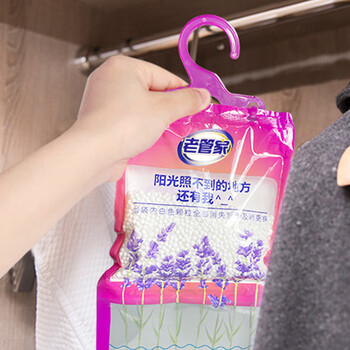 老管家 可挂式薰衣草除湿袋干燥剂室内房间衣柜吸湿防霉防潮剂230g*9