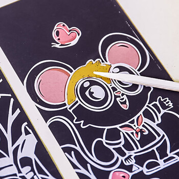 誉禾儿童闪闪刮画便签炫彩刮刮纸创意书签填色本diy手工玩具涂色本儿童节国庆生日礼物20张 6191同学绘 誉禾儿童闪闪刮画便签炫彩刮刮纸创意书签填色本diy手工玩具涂色本儿童节国庆生日礼物20张 6191同学绘