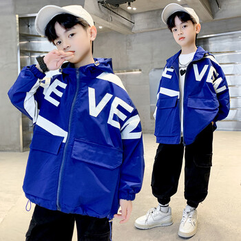 示牧男大童外套12-15岁秋季小男孩子衣服春秋薄款中童男装小学生秋装