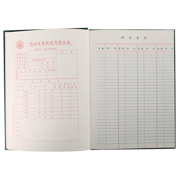 成文厚 财务用品账本/账册 16开大本银行日记账 银行存款账 借贷式110 101-97-10