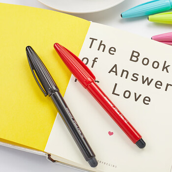 慕那美（monami）纤维笔水性勾线笔彩色中性笔手账笔0.4mm常规色6色套装04031Z06水彩笔