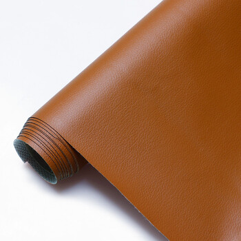 沙发坐垫耐磨硬包防水diy皮人造革皮料加厚皮子10棕色16米宽不是自粘
