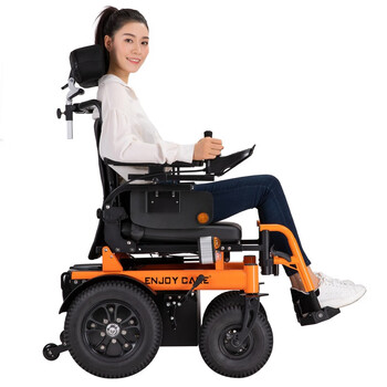 伊凯越野型电动轮椅出口欧盟韩国定制版进口配置老年残疾人电动轮椅后