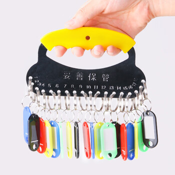 TaTanice 钥匙盘 钥匙环圈钥匙链可标记钥匙扣宿舍钥匙管理收纳用品手提金属钥匙管理牌 18位带标记牌 TaTanice 钥匙盘 钥匙环圈钥匙链可标记钥匙扣宿舍钥匙管理收纳用品手提金属钥匙管理牌 18位带标记牌