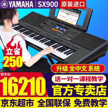 雅马哈（YAMAHA）电子琴PSR-SX600/sx700/900 61键成人专业教学直播娱乐舞台弹唱 现货进口 PSR-SX900官方标配