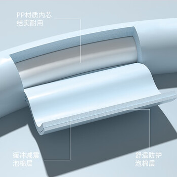 杜威克 呼啦圈可拆卸自由调节运动儿童成人家用塑形健身 蓝灰色