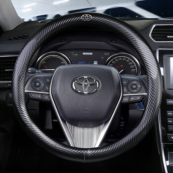 垫兄弟适用丰田卡罗拉方向盘套雷凌凯美瑞汉兰达rav全碳纤丰田标