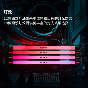 金士顿(Kingston)FURY 64GB(32G×2)套装 DDR5 6400 台式机内存条 Renegade叛逆者系列 RGB灯条 骇客神条 金士顿(Kingston)FURY 64GB(32G×2)套装 DDR5 6400 台式机内存条 Renegade叛逆者系列 RGB灯条 骇客神条