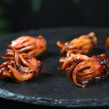 麻辣小海鲜鱿鱼罐头鱿鱼须鱿鱼头即食熟食下酒菜海味零食罐装常温鱿鱼