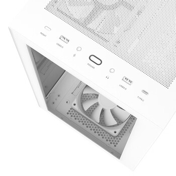 爱国者（aigo）月光宝盒 镜 白色 游戏台式电脑机箱 支持双360水冷/E-ATX主板/Type-c/白色海景房/4090显卡