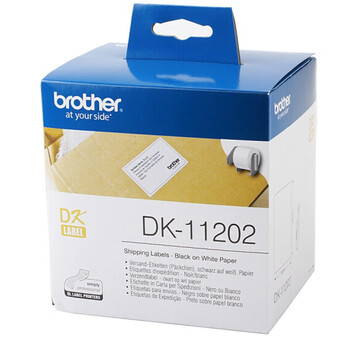 兄弟 DK-11202 标签带62mm*100mm白底/黑字(纸质300张)热敏标签打印纸不干
