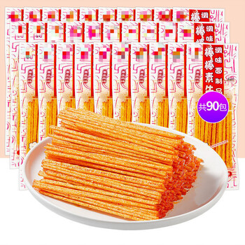 李星星    棒棒素牛辣条 80/90后怀旧人参棒棒牛零食辣条面筋食品批发