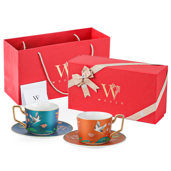 物取（WOOCH）国潮系列咖啡杯高颜值新婚礼物结婚生日新家礼物入宅下午茶对杯