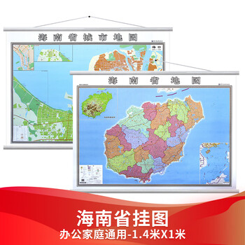 4x1米 ab面 b面海南省 a面城区图 2021》【摘要 书评 试读】- 京东