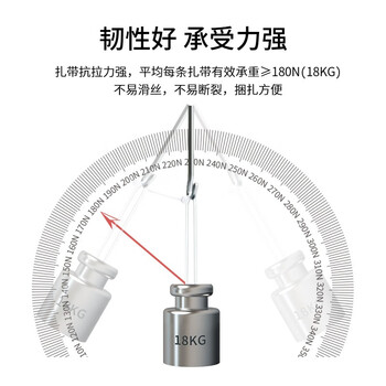 博扬（BOYANG）国标4*300自锁式平头尼龙扎带 皮线网线电线塑料扎线带 带宽3.6mm(100根/包)白色 BY-ZD-305