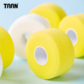 TAAN泰昂羽毛球缓震膜手胶打底膜网球拍柄减震膜缓冲膜黄色2个装