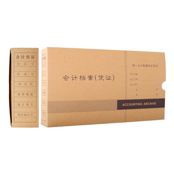 金蝶（kingdee）凭证盒发票版财务会计凭证收纳装订 255*145*50mm 10个/包 迷你版PZH103 