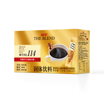 悠诗诗(UCC) 114冻干黑咖啡速溶咖啡粉单杯装120g(2g*60条) 马来西亚进口 悠诗诗(UCC) 114冻干黑咖啡速溶咖啡粉单杯装120g(2g*60条) 马来西亚进口