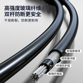 PROIRON普力艾 飞力士棒弹力棒健身棒多功能震颤棒菲力士棒 黑色