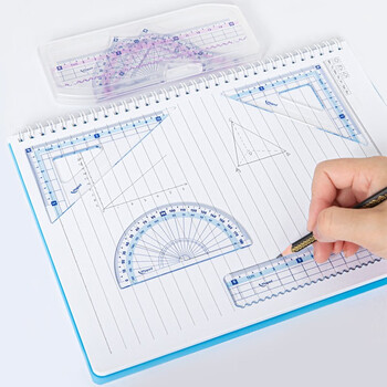 马培德Maped 塑盒彩趣套尺4件套 小学生考试绘图15cm波浪直尺子多功能量角器三角板尺套装粉色 981766CH 马培德Maped 塑盒彩趣套尺4件套 小学生考试绘图15cm波浪直尺子多功能量角器三角板尺套装粉色 981766CH