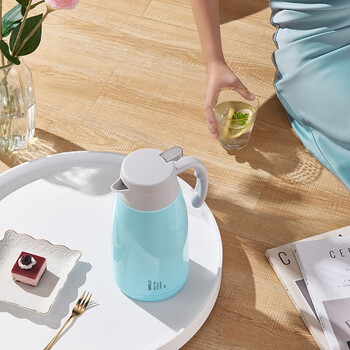 SIMELO施美乐保温壶大容量家用办公304不锈钢暖壶热水壶 2.0L平安蓝色