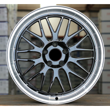 德国2022新款bbs轮毂1516171819寸适合bbslm轮毂rs宝马ni高lm黑色车边