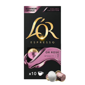 L'OR咖啡胶囊暗金玫瑰5.2g*10粒 进口 阿拉比卡豆nespresso咖啡机适配 L'OR咖啡胶囊暗金玫瑰5.2g*10粒 进口 阿拉比卡豆nespresso咖啡机适配