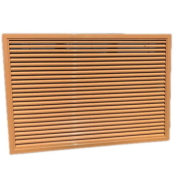 定制加厚铝合金暖气罩暖气片装饰百叶窗出风口分水地暖罩防雨百叶1070