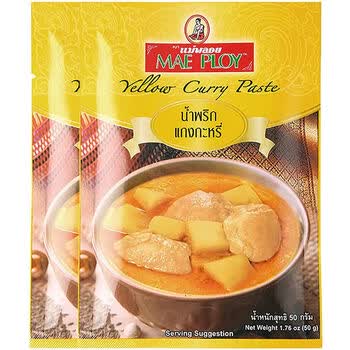 泰国泰娘咖喱酱家用泰式红黄绿咖喱酱50g 2组合咖喱鱼蛋鸡肉牛肉料理包黄咖喱酱50g 2 图片价格品牌报价 京东