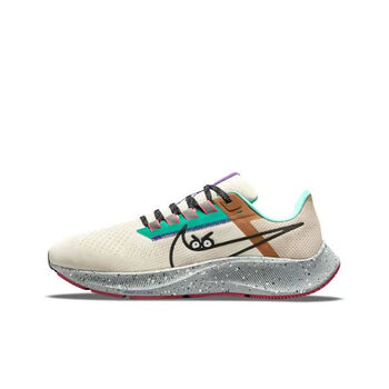 纯原品质oom气垫登月38代苏炳添体育生男女训练运动鞋 飞马38米白眼睛