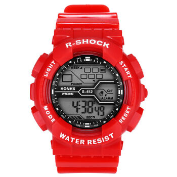 电子表男士夜光防水简约青少年潮流女孩运动跑步儿童初中学生手表