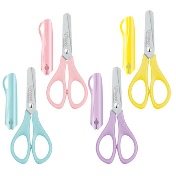 马培德(Maped)儿童护套剪刀 学生美工小剪刀 幼儿园手工DIY安全剪纸圆头创意小剪子 12cm带护套463040CH粉色 马培德(Maped)儿童护套剪刀 学生美工小剪刀 幼儿园手工DIY安全剪纸圆头创意小剪子 12cm带护套463040CH粉色