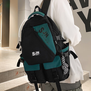 迪士尼书包男生ins潮酷初中生女日系简约高中大容量双肩包女大学生