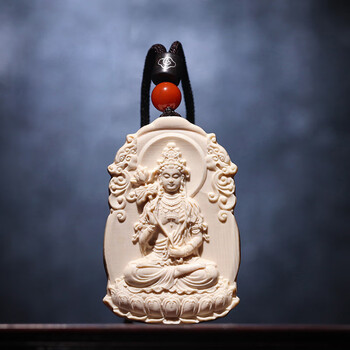 酷奇象(kuqixiang)猛犸象牙雕大势至菩萨生肖马本命佛吊坠男女款护身