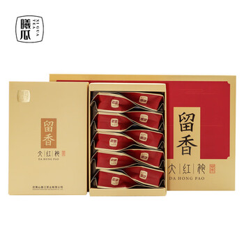 曦瓜乌龙茶留香武夷岩茶大红袍160g 中足火礼盒装 茶叶礼品