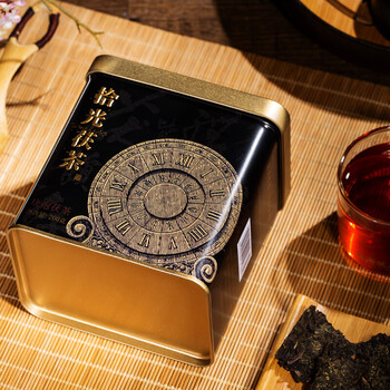 泾渭茯茶拾光块泡茯茶200g黑茶叶陕西咸阳茯砖茶特产节日送礼装免翘易泡