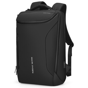 马可·莱登背包男士17.3英寸笔记本电脑包商务双肩包书包MR9031精英黑升级款