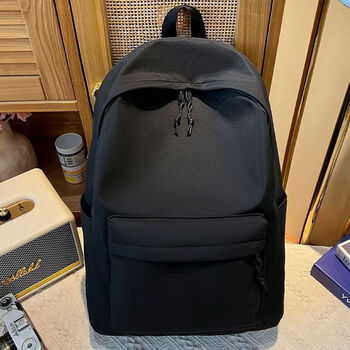 黑色 书包无图案【图片 价格 品牌 报价】-京东