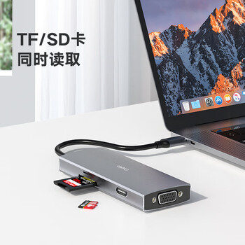CangHua Type-C扩展坞iPadPro苹果15/16/17电脑MacBook华为笔记本USB-C转HDMI转换器拓展网口转接头分线器