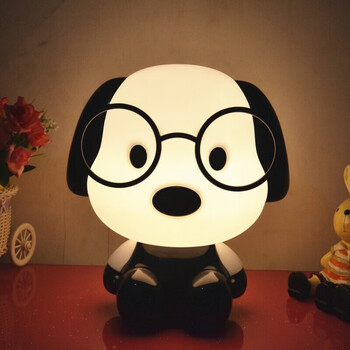 hellokitty猫台灯小夜灯凯蒂猫床头装饰灯暖光滑板kt猫儿童台灯卡通狗