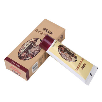 红鞋油男家用真皮补色酒固体正皮鞋油 深.棕