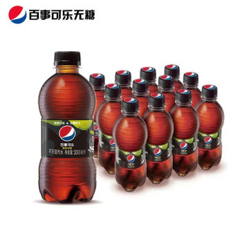 百事可乐青柠无糖300ml*6瓶