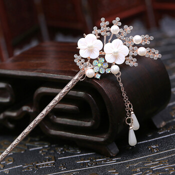 沁度儿童古代的钗子 古装发饰古风汉服发簪盘发神器流苏簪子公主步摇